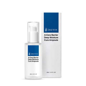 ARZTIN A-CERA Barrier Deep Moisture Ampoule, Energizing & Vitality Serum with Ceramide Hydrolyzed Hyaluronic Acid, 1.01