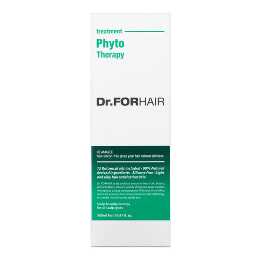 Dr.FORHAIR Phyto Therapy Treatment 16.91   500 ml for Damaged Sensitive Scalp pH Balanced Purifying Soothing Silky Shine Hair Care Paraben Silicone Sulfates Free