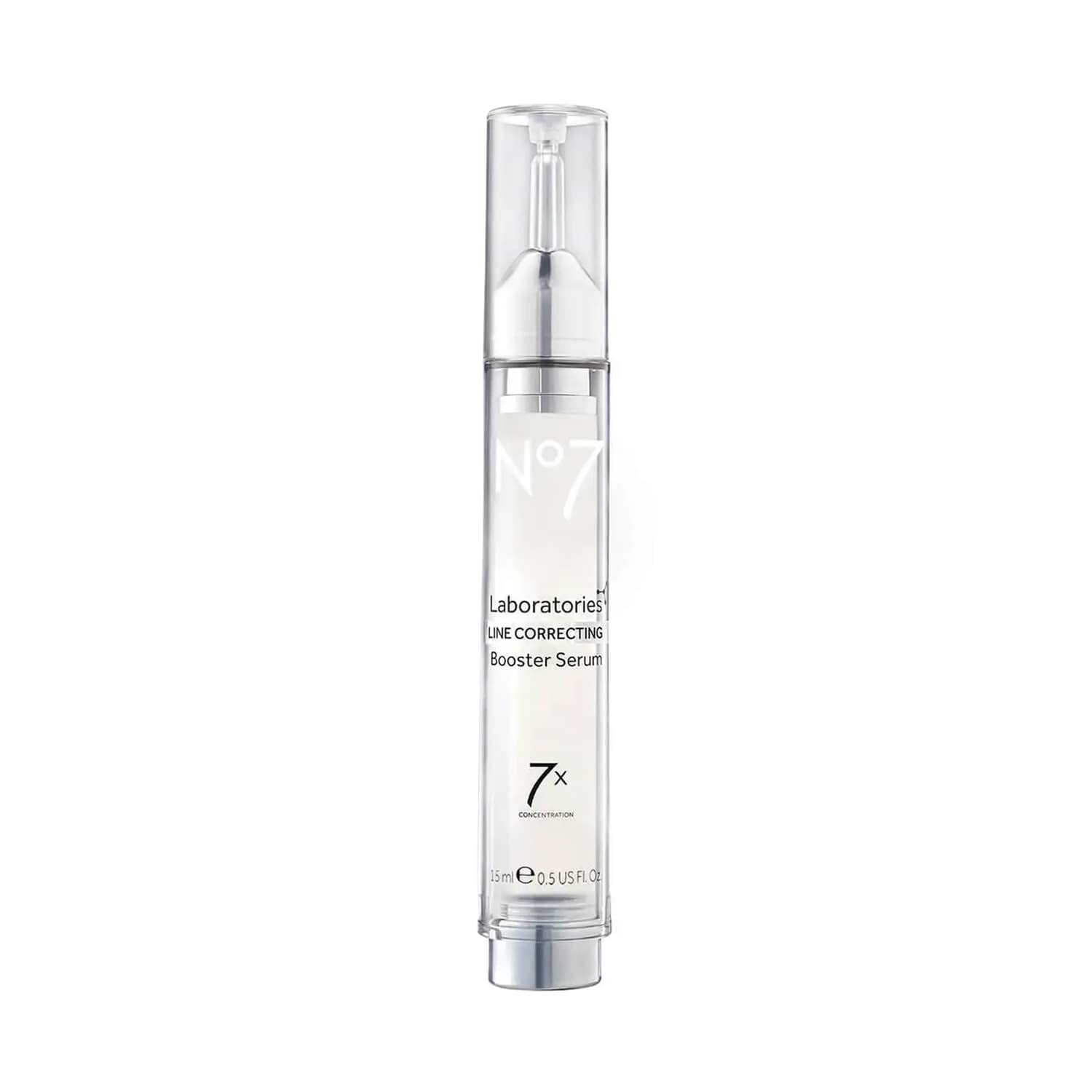 No7 Laboratories Line Correcting Booster Serum - Potent Collagen Peptide Serum for Fine Lines and Wrinkles - Moisturizing Formula for All Aging Skin Types (15 )