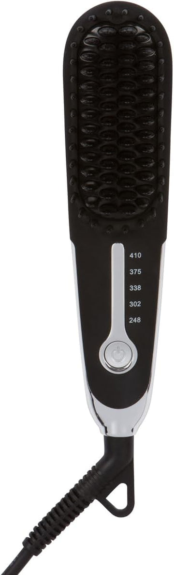 Head Kandy Side Kick | Travel Side Hair Straightener Brush | Compact Design| Great for Short Hair, Bangs, Touch Ups | Black