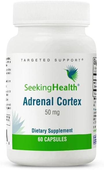 Seeking Health Adrenal Cortex, 50 mg per Capsule, Supports Healthy Ner1 Ounces