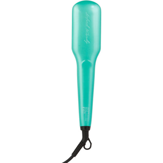 Head Kandy Straightening Brush The One Upper with Tourmaline Infused Ceramic Plating - For All Hair Types: Fine, Thick, Wavy - Anti-Scald Technology - Heats up in only 60 seconds-Mint