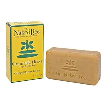 The Naked Bee Oatmeal & Honey Triple Milled Soap, 5 , 3 Pack, Orange Blossom Honey