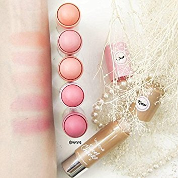 Beauty UK Sweet Cheeks Cream Stick Blush - No.3 Strawberry Jelly. Made with Nourishing and Anti-Aging Shea Butter, Vitamin C, Jojoba Oil