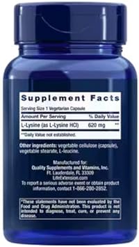 L-Lysine 620 mg, 100 Vegetarian Capsules-Pack-2