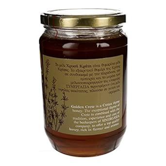 Greek Traditional Golden Thyme Honey From Crete - 900g