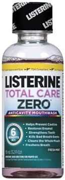 LISTERINE Total Care Zero Anticavity Mouthwash, 3.21 Ounce (