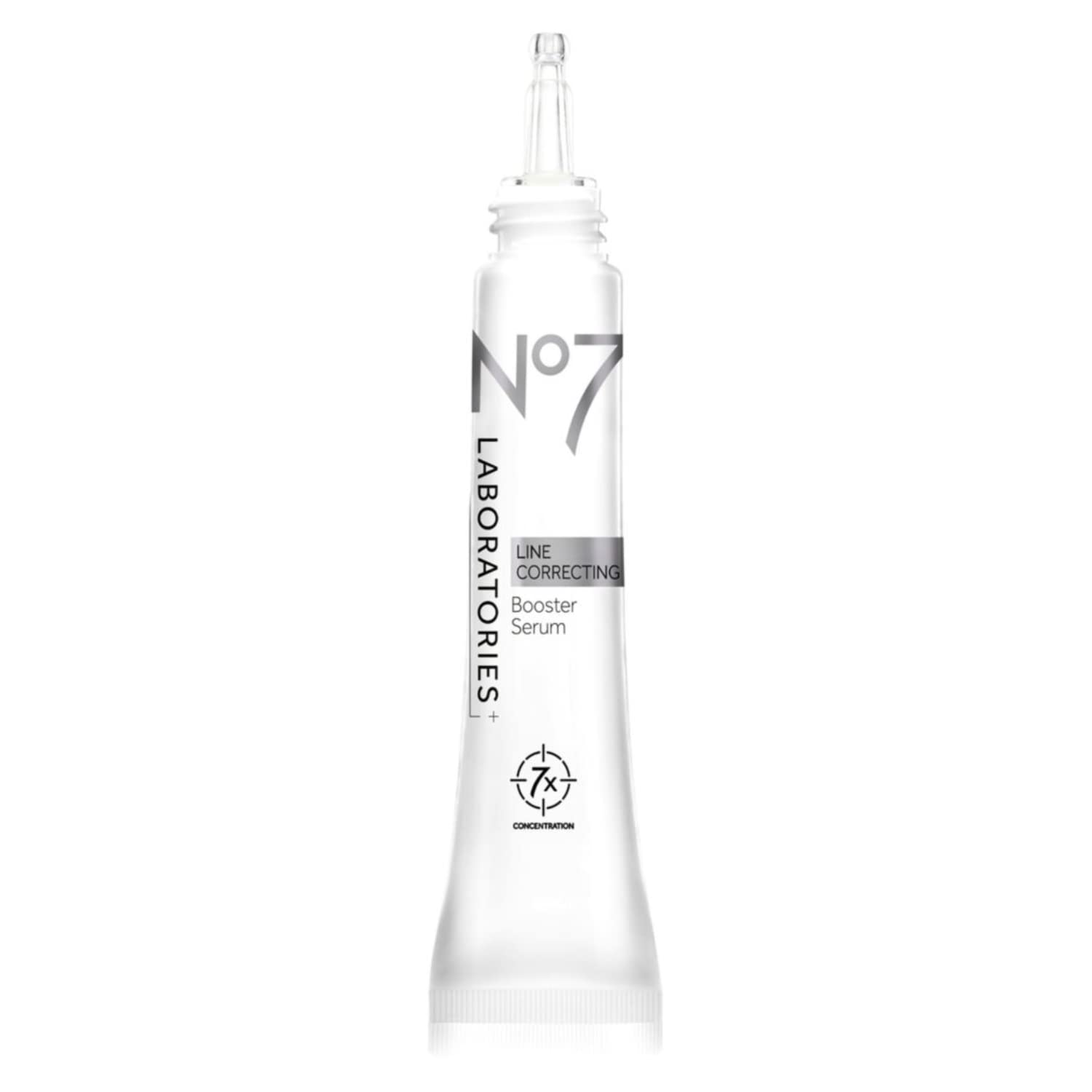 No7 Laboratories Line Correcting Booster Serum - Potent Collagen Peptide Serum for Fine Lines and Wrinkles - Moisturizing Formula for All Aging Skin Types (25 )