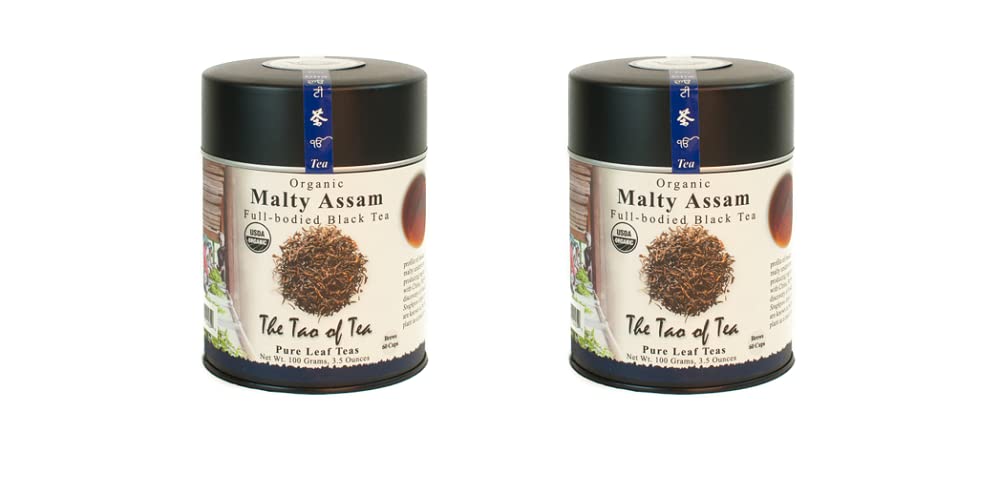 The Tao of Tea, Malty Assam Black Tea, Loose Leaf, Tins (Pack of 2)