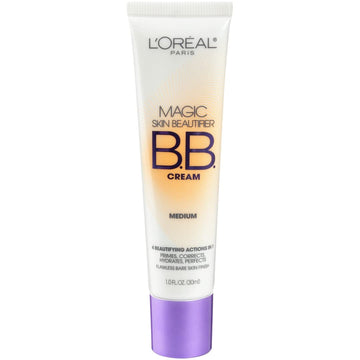 L'Oréal Paris Makeup Magic Skin Beautifier BB Cream Tinted Moisturizer Face Makeup, Medium, 1 .