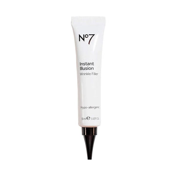 No7 Instant Illusion Wrinkle Filler - Smoothes + Blurs Fine Lines and Wrinkles - Skin Plumping Anti Wrinkle Treatment - Younger Looking Skin Anti Aging Serum (1)
