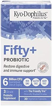 Kyo-Dophilus Fifty Plus Probiotic, 30 Count, 6 Billion CFU4.64 Ounces