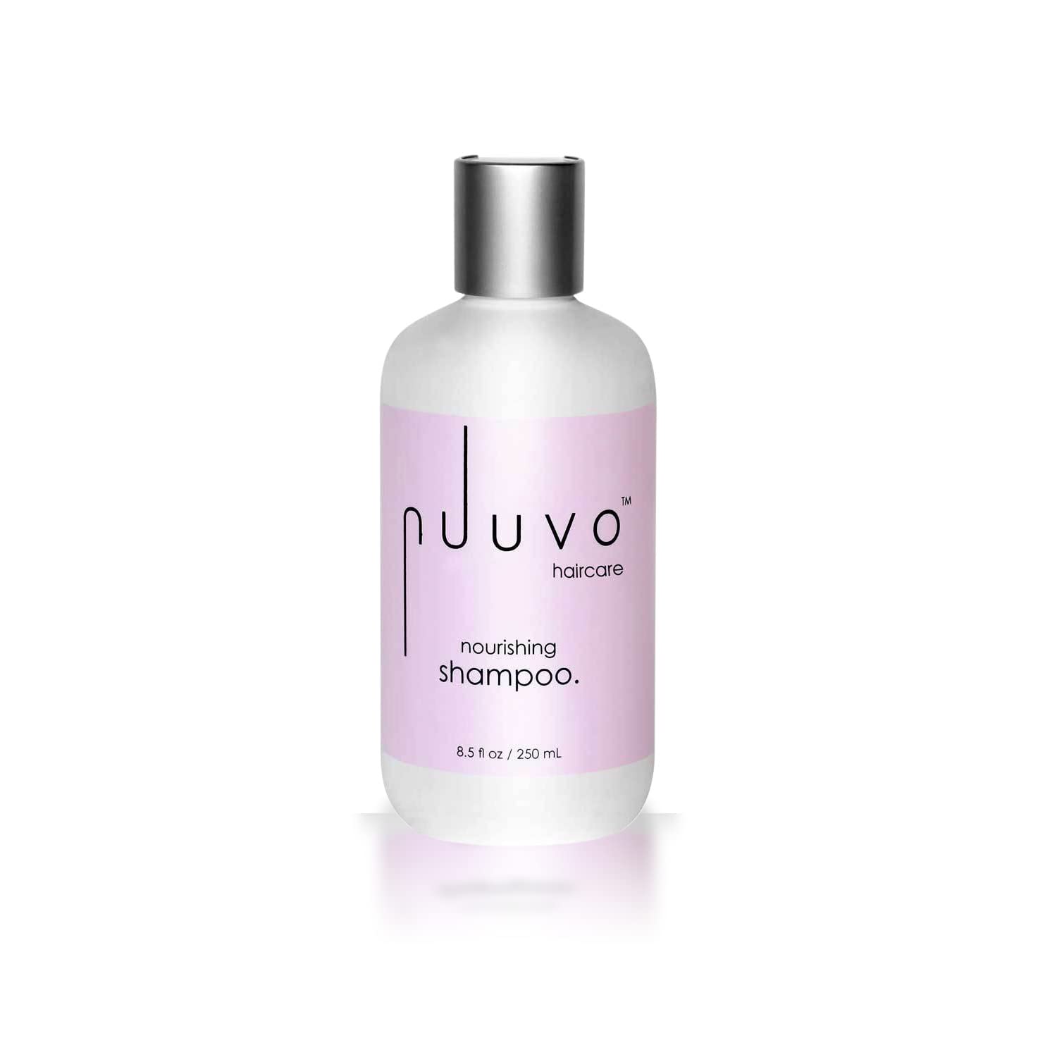 Nuuvo Haircare Nourishing Hair Shampoo - 8.5, Salon Professional Daily Wash Shampoo, Sulfate Free Moisturizing Formula, Infused with Coconut & Argan Oil + Keratin, Paraben Free, No Animal Testing