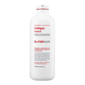 [Dr.FORHAIR] Folligen Shampoo (750 ml/25.36 fl.oz) for Relieving Hair Loss, Hair Loss Prevention [Paraben FREE, Silicone FREE, Sulfate FREE]