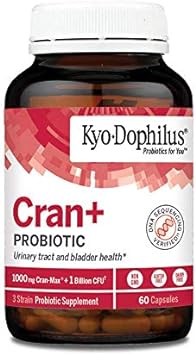 Kyo-Dophilus Cran+ Probiotic, Urinary Tract and Bladder Health*, 60 ca