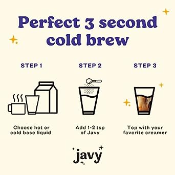 Javy Coffee 35X Cold Brew Coffee Concentrate, Perfect for Instant Iced Coffee, Cold Brewed Coffee and Hot Coffee