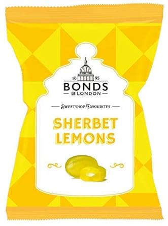 Original Bonds London Sherbet Lemons Bag Lemon Flavored Boiled Sweets With A Sherbet Centre Imported From The UK England