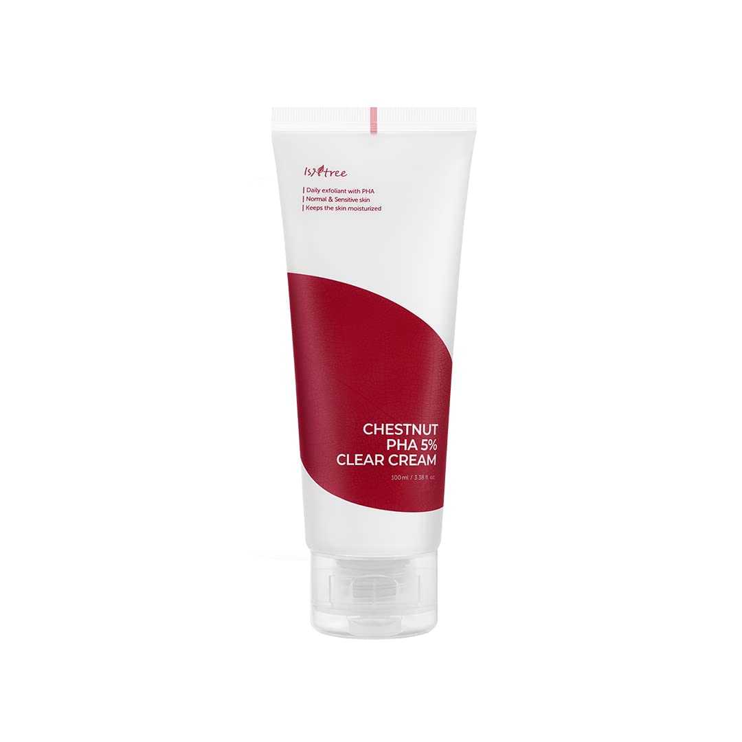 ISNTREE Chestnut PHA 5% Clear Cream 100 3.38 . | Mild exfoliant for sensitive skin | Hydrating texture moisturizer