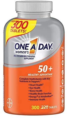 One A Day Women'S 50+ Healthy Advantage Multivitamin Multimineral Supplement Tablets