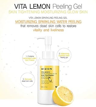 MIZON Vita Lemon Peeling Gel, Lemon Peel Oil and Sparkling W
