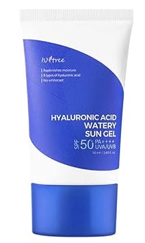 ISNTREE Hyaluronic Acid Watery Sun Gel 50ml 1.69., Korean Skin Care, K-beauty, Korean Sunscreen