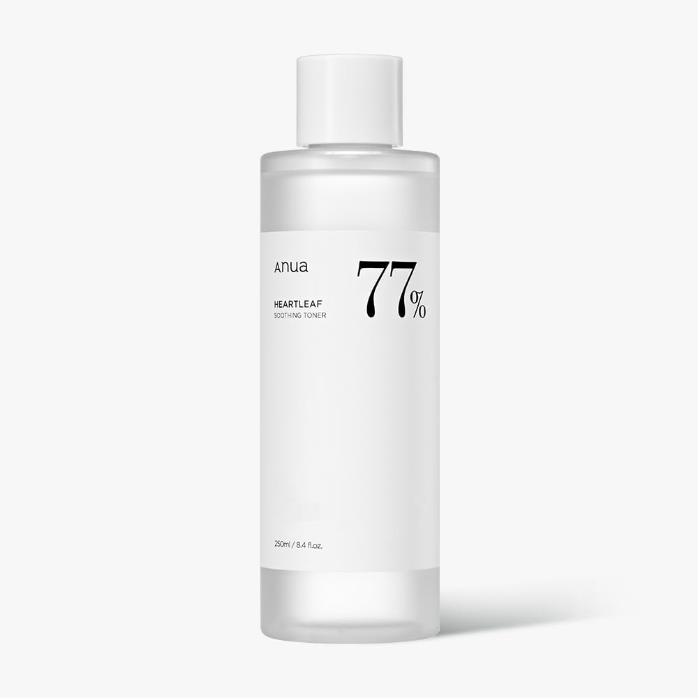 Anua Heartleaf 77% Soothing Toner I Ph 5.5 Skin Trouble Care, Calming Skin, Refreshing, Hydrating, Purifying, Cruelty Free, Vegan For Sensitive, Combination (250 / 8.45 ..), Korean Skincare