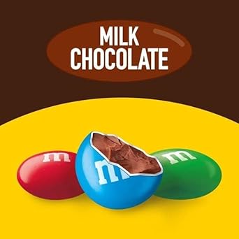 M&M's Milk Chocolate Fun Size Candy - 65 Individually Wrapped Packs – Bulk Pack for Unforgettable Parties!