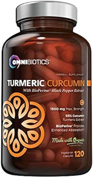 Organic Turmeric Curcumin Supplement 1500mg with BioPerine | 95% Standardized Curcuminoid Extract & Organic Root Powder