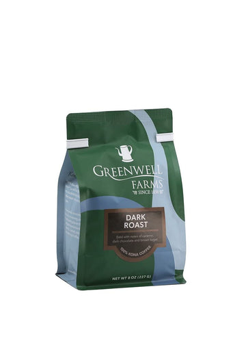 Greenwell Farms 100% Hawaiian Kona Coffee - Dark Roast, Whole Bean