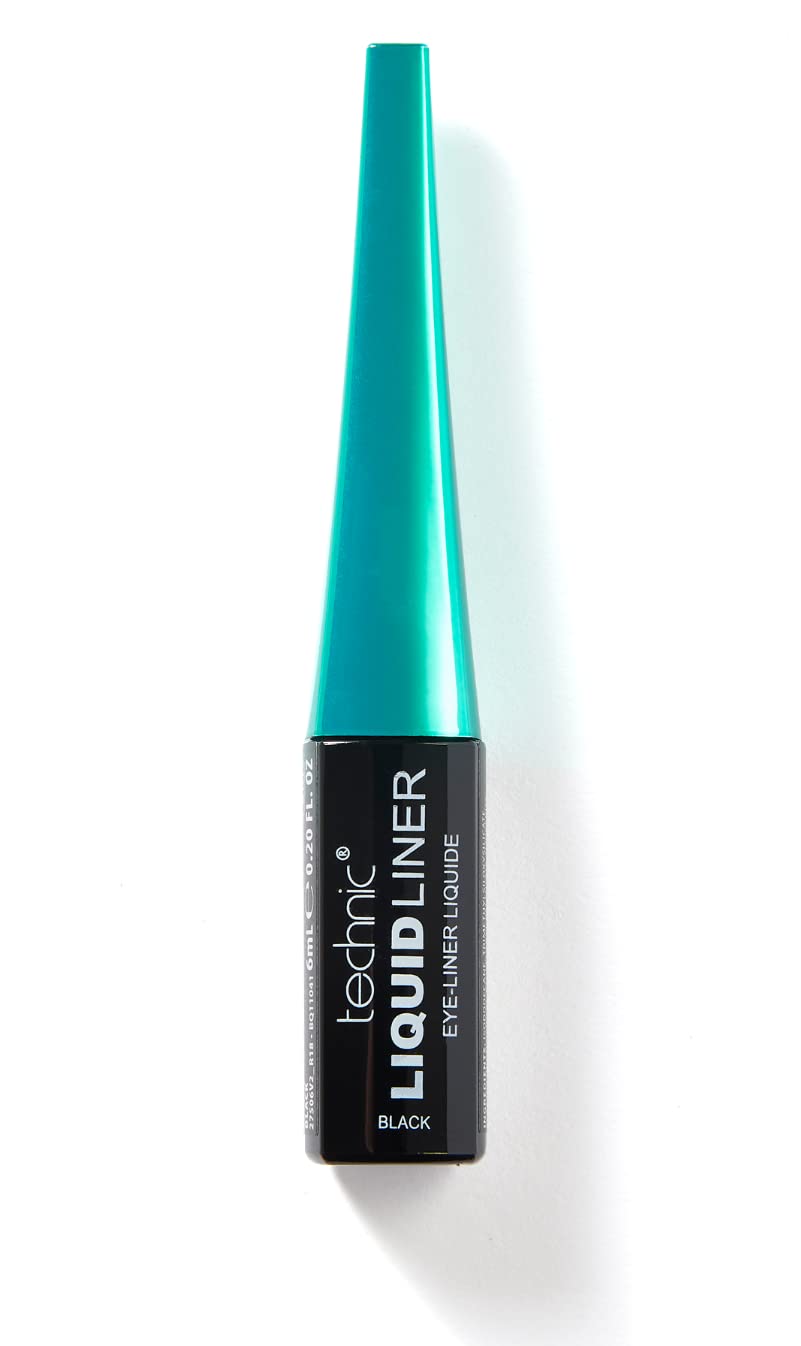 Technic Liquid Waterproof Eyeliner Black Make New Looks Innovative Design - 6ml