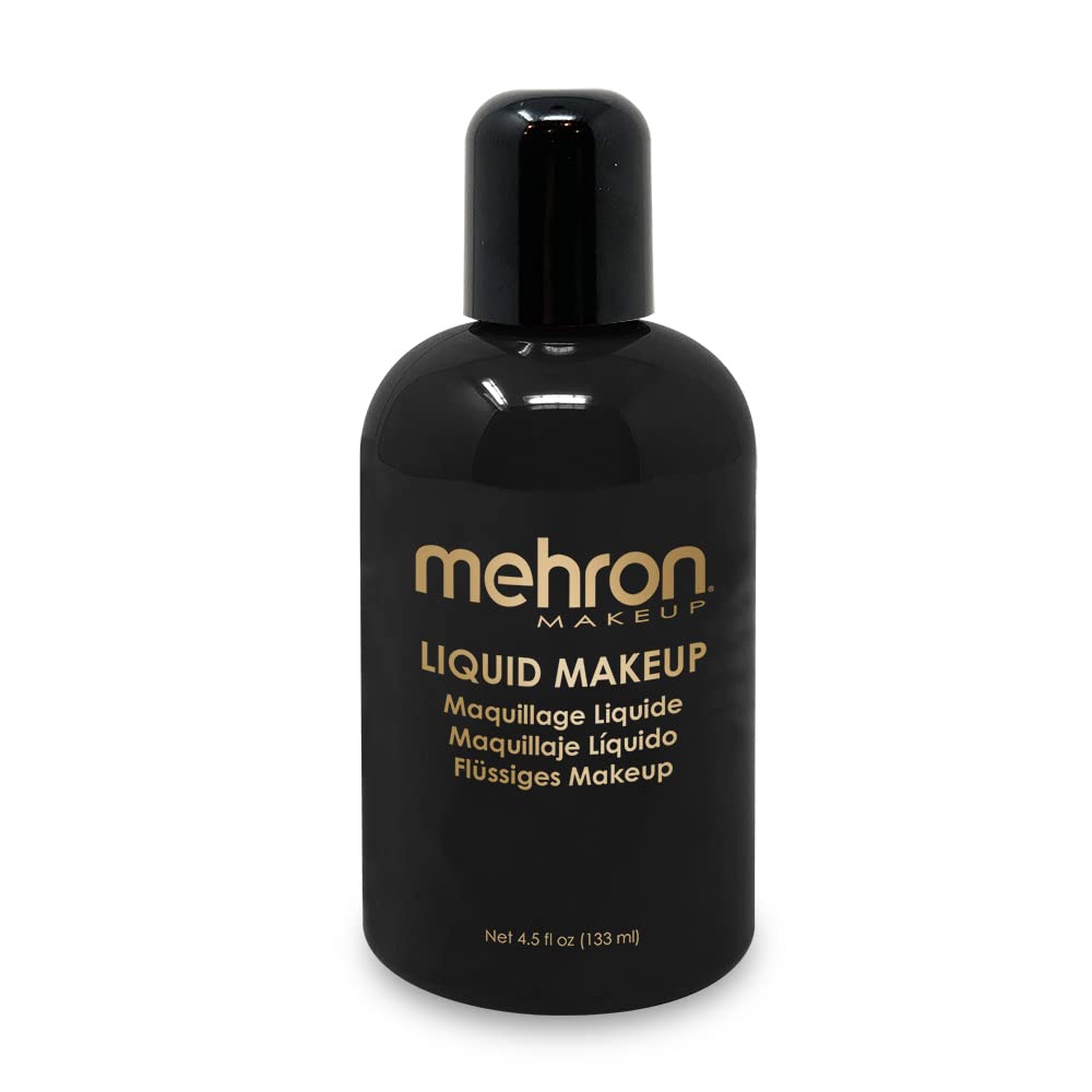 Mehron Makeup Liquid Makeup | Face Paint and Body Paint 4.5  (133 ) (Black)
