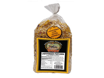 Amish Gluten Free, Non GMO Tender Lady Finger Kernel Popcorn Bag