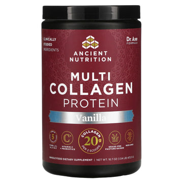 Dr. Axe / Ancient Nutrition, Multi Collagen Protein, Vanilla