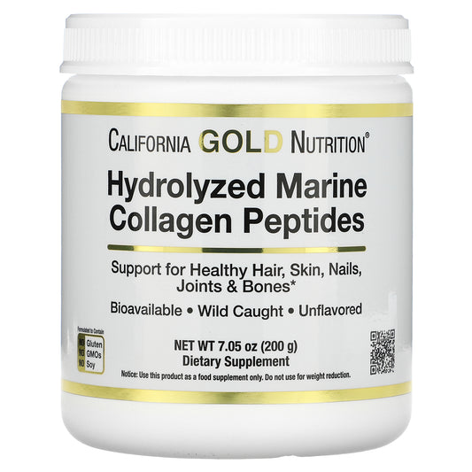 California Gold Nutrition, Hydrolyzed Marine Collagen Peptides, Unflavored