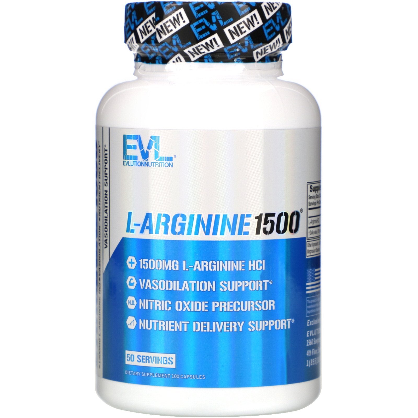 Evlution Nutrition, L-Arginine1500, Capsules