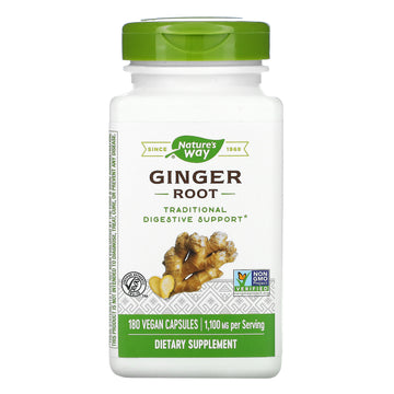 Nature's Way, Ginger Root, 550 mg, Vegan Capsules