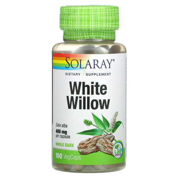 Solaray, White Willow, 400 mg, VegCaps