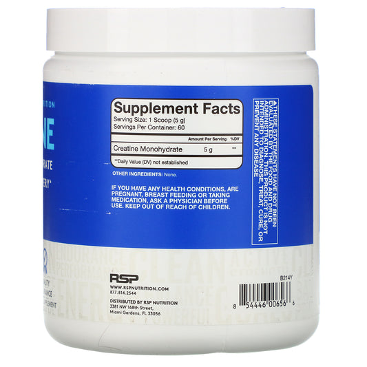 RSP Nutrition, Creatine Monohydrate Powder (300 g)