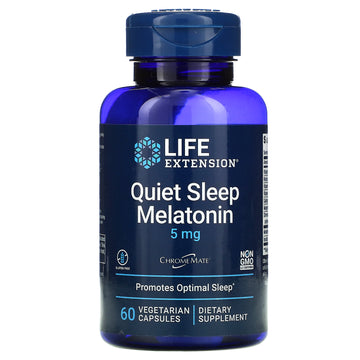 Life Extension, Quiet Sleep, Melatonin, 5 mg