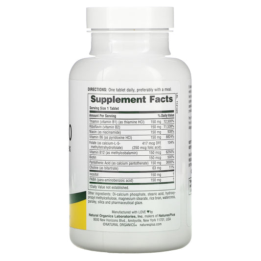 Nature'S Plus, Mega B-150, Balanced B-Complex, Tablets