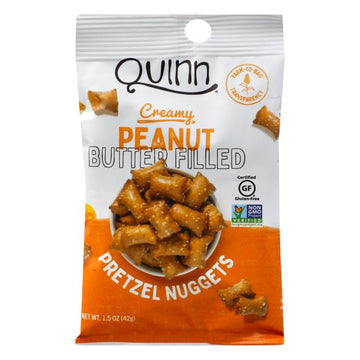 Quinn Creamy Peanut Butter Filled Pretzel Nuggets,  -- 8 per case.
