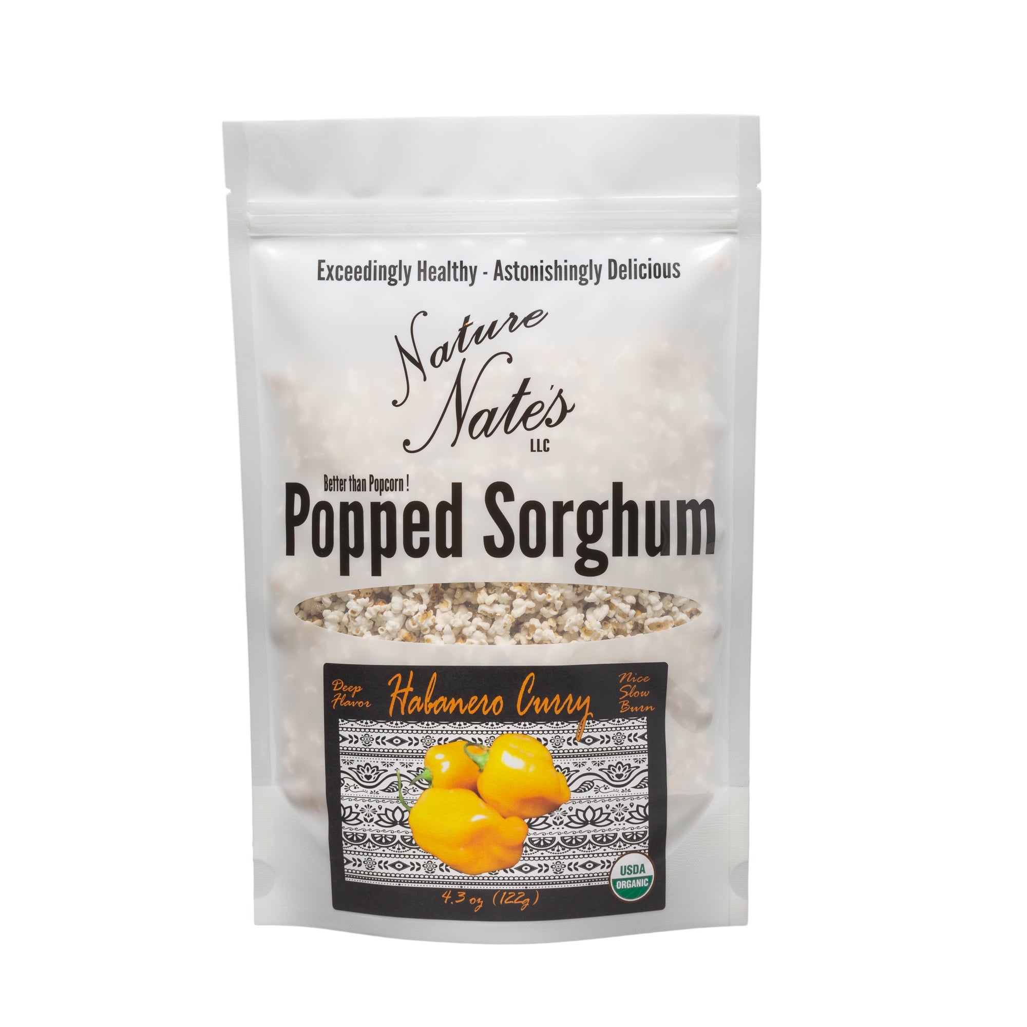 Popped Sorghum Habanero Curry  Single Bag