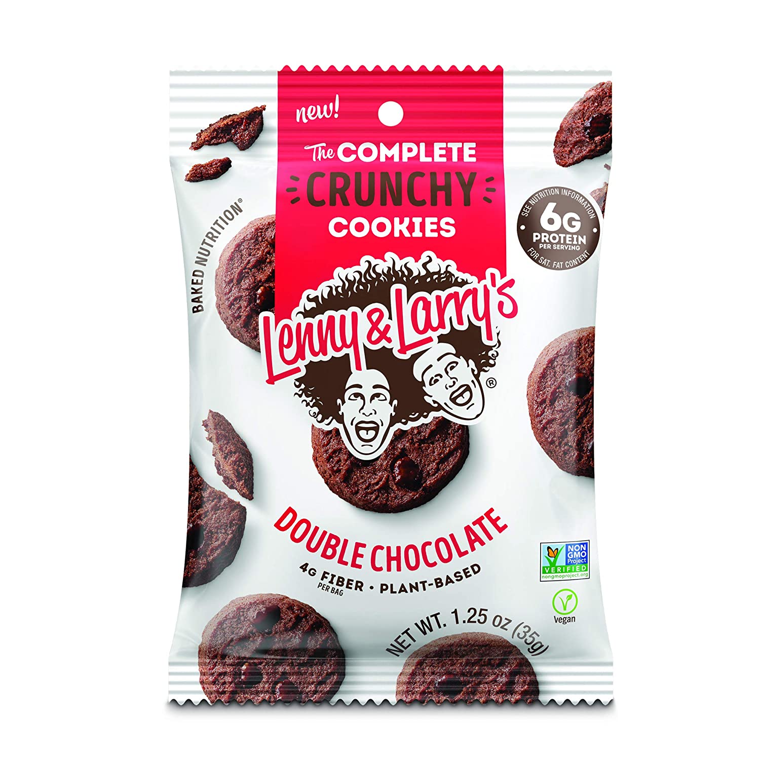 Lenny and Larrys The Complete Crunchy Cookies, Double Chocolate,  ( Pack of 12)