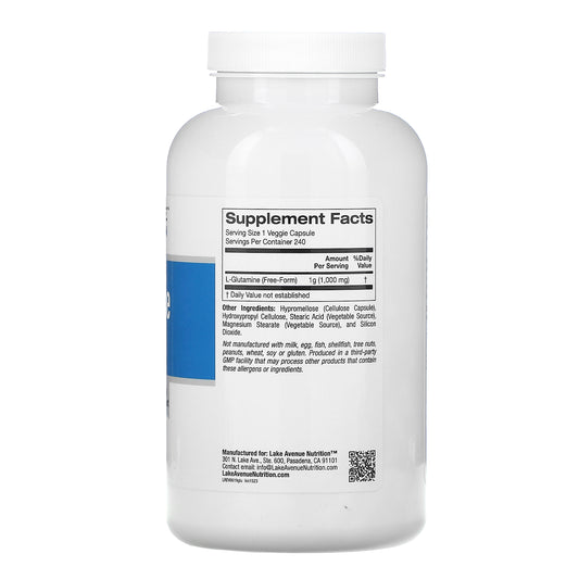 Lake Avenue Nutrition, L-Glutamine, 1,000 mg