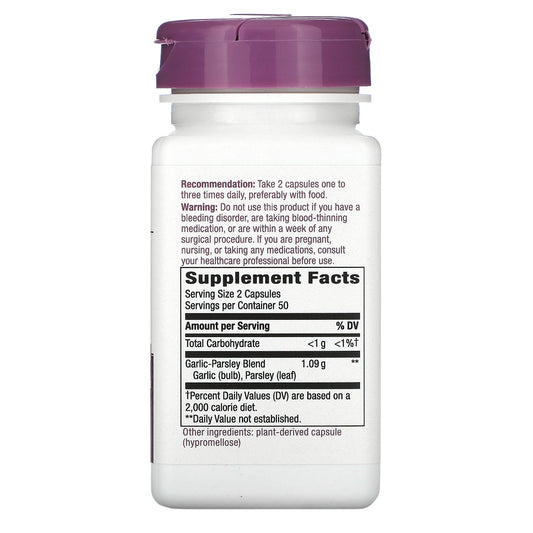 Nature's Way, Garlic Parsley, 545 mg, Vegan Capsules