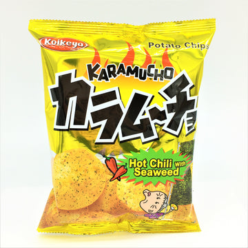 Koikeya Karamucho Hot Chili With Seaweed Potato Chips