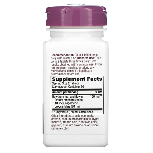 Nature's Way, HeartCare, Hawthorn, 80 mg , Tablets