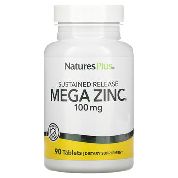 Nature's Plus, Sustained Release Mega Zinc, 100 mg,Tablets