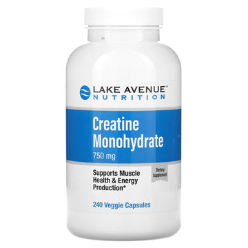 Lake Avenue Nutrition, Creatine Monohydrate, 750 mg Veggie Capsules