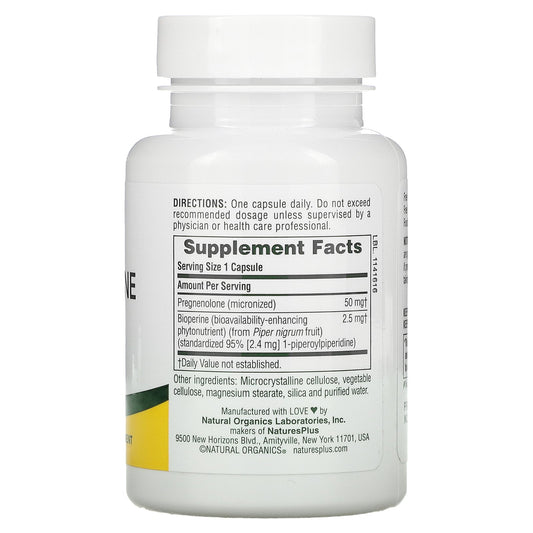 Nature's Plus, Ultra Pregnenolone with Bioperine Capsules